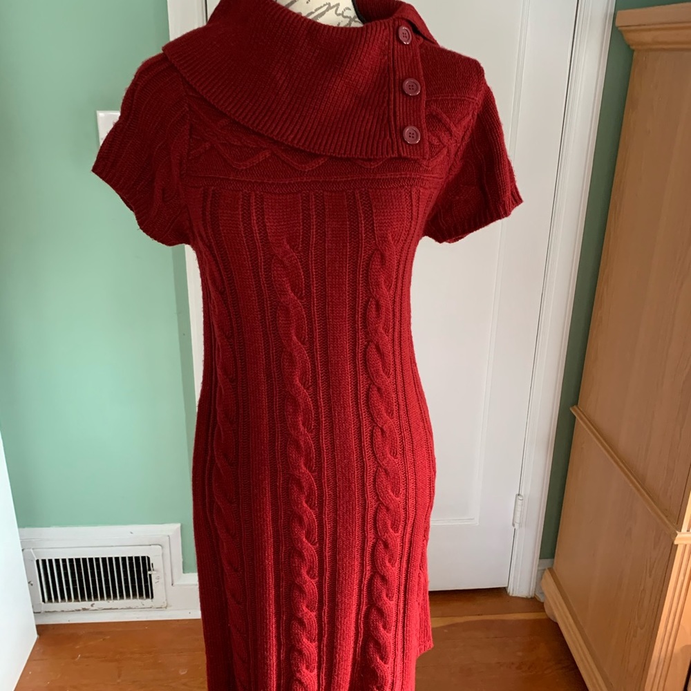 Nine West Red Sweater Dress
